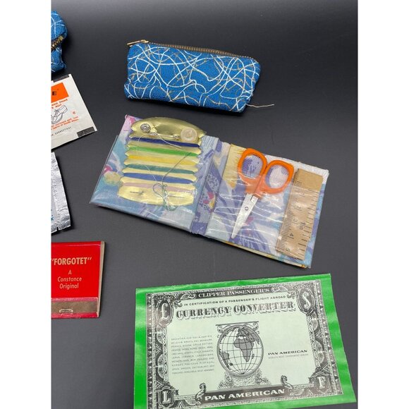 Vintage Travel Bag Cosmetics Case Bangkok Thailand Elephant Sewing Kit 1970s - Picture 8 of 10